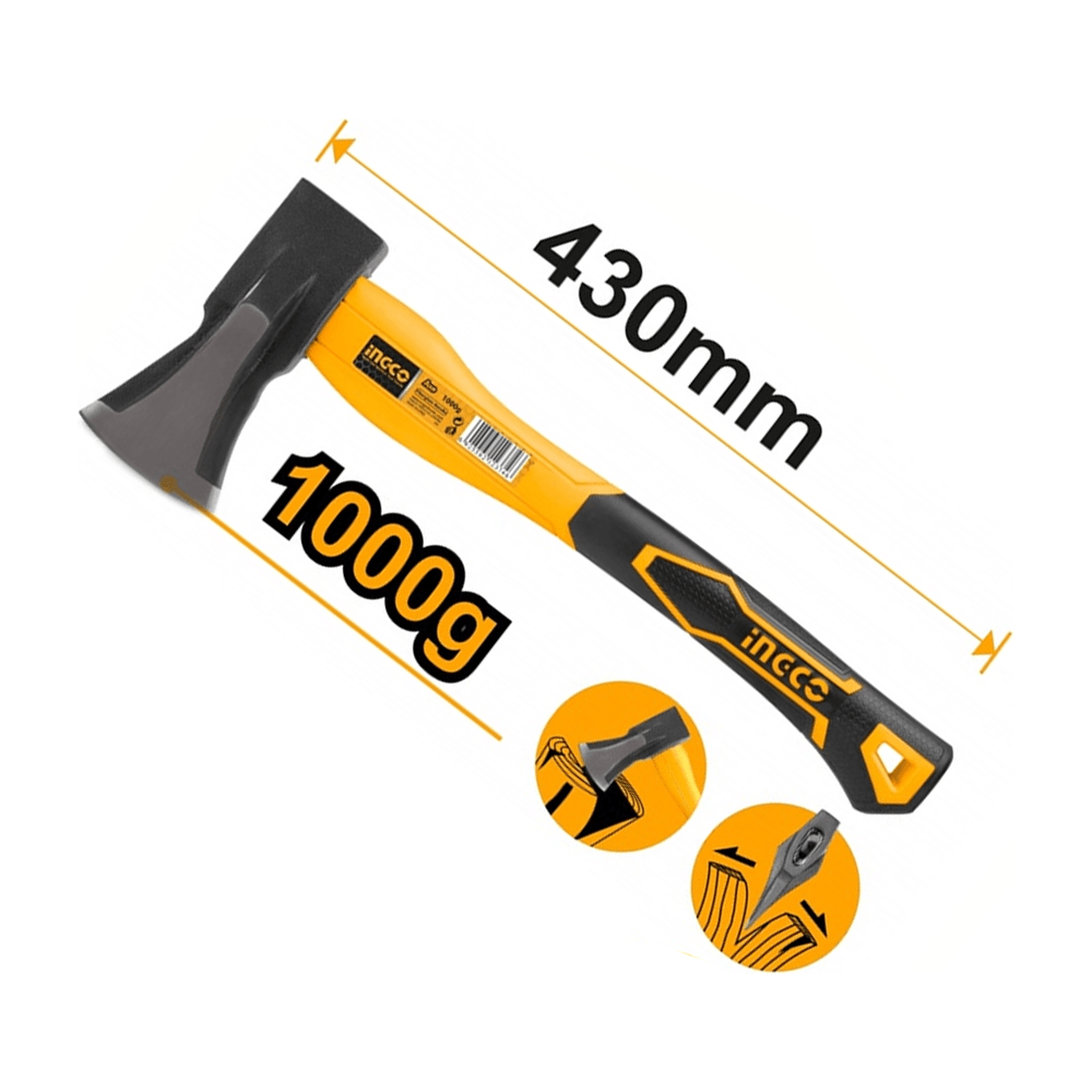Ingco HAX03010008 Aircraft Axe Fiberglass Handle - KHM Megatools Corp. Ingco HAX03010008 Aircraft Axe Fiberglass Handle - KHM Megatools Corp.